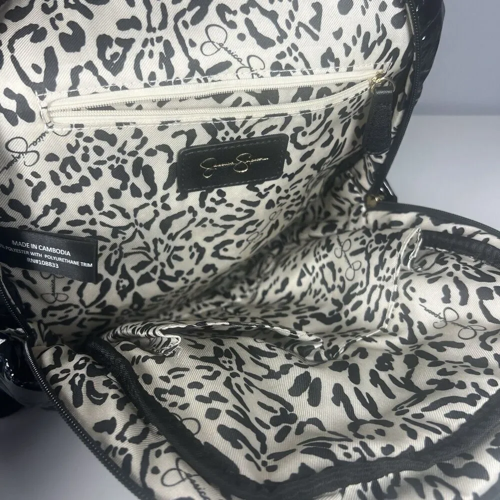 Jessica Simpson Womens Backpack Black Puffer Quilt Meteorite Portia Backpack NWT